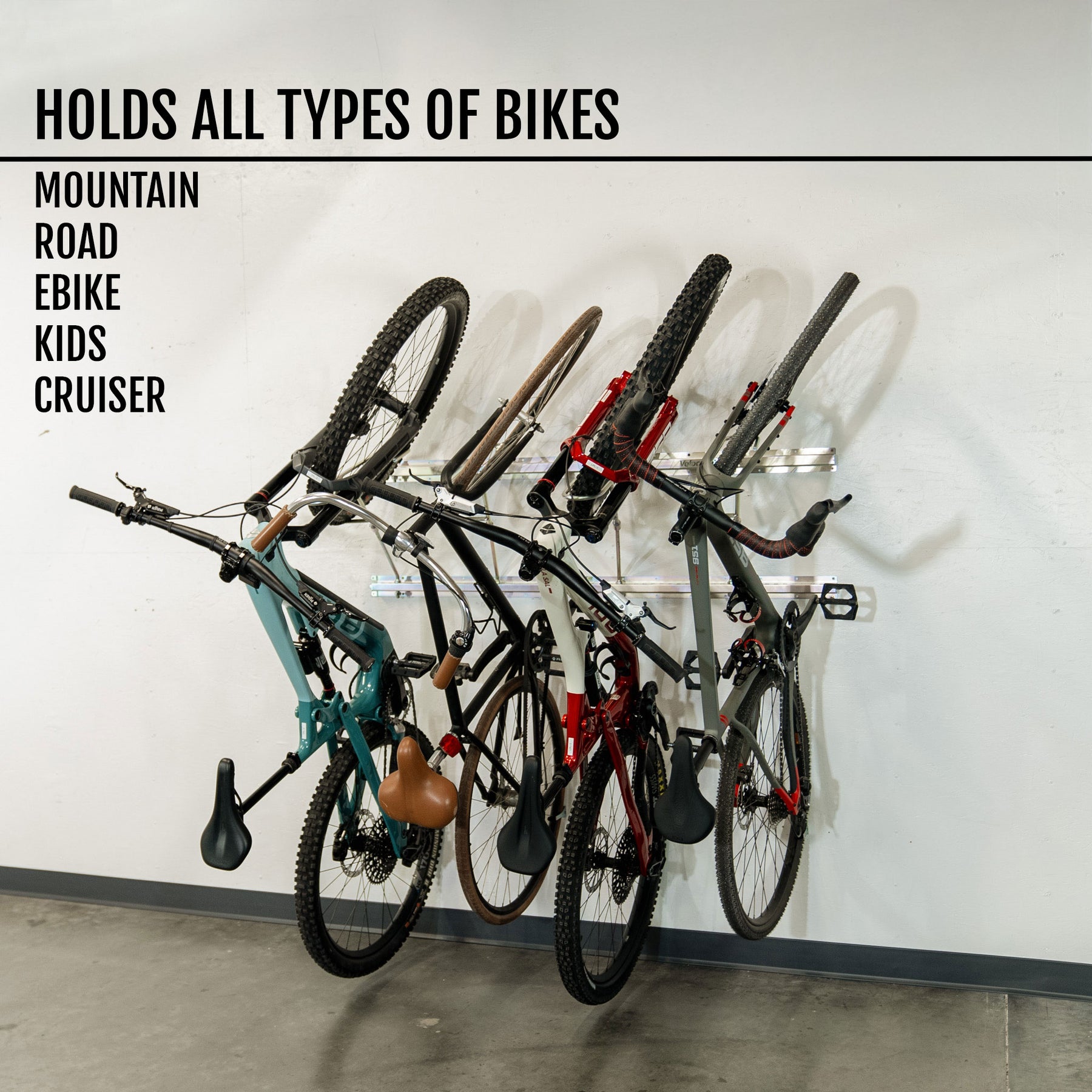Piviting Rear Bike Rack Tilt & Pivot Garage Bike Rack – VelociRAX New Zealand