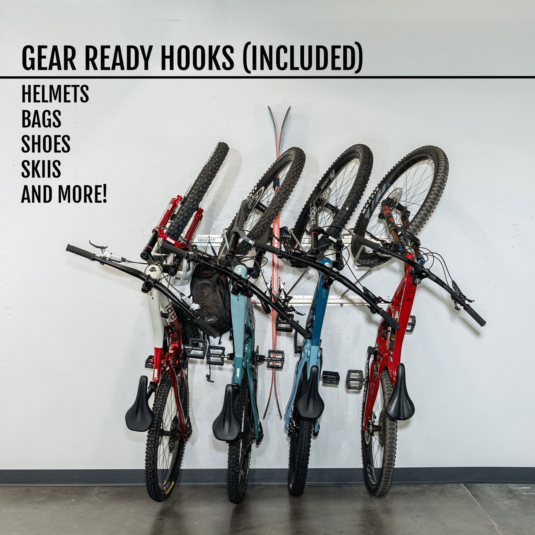 Piviting Rear Bike Rack Tilt & Pivot Garage Bike Rack – VelociRAX New Zealand