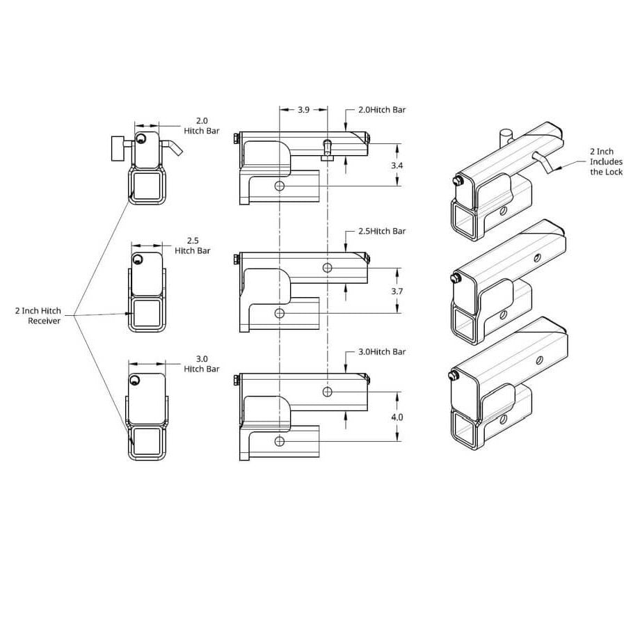 Receiver Hitch Adaptor